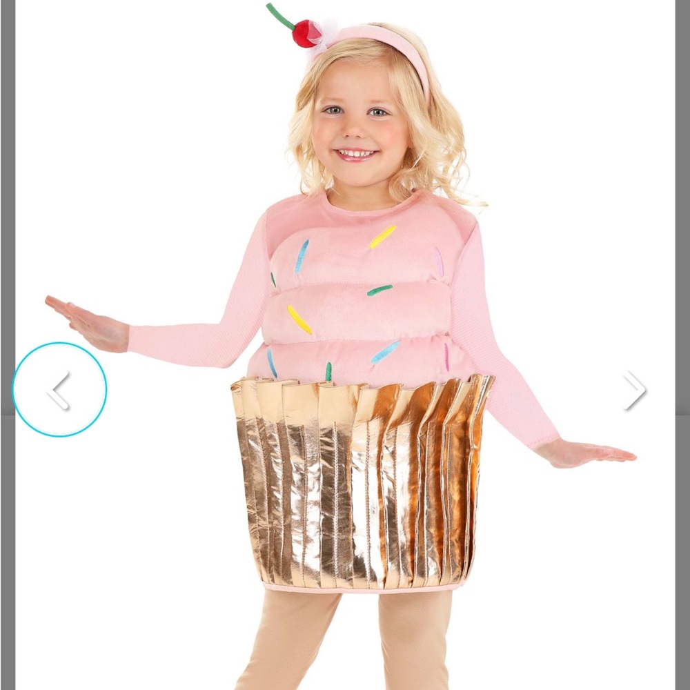 Girls 4T Pink Cupcake Costume